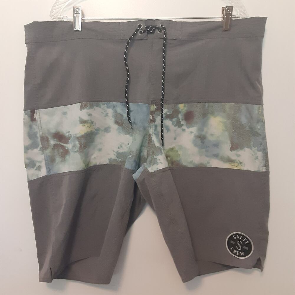 Salty Crew Breakup Trunks Camo Board Shorts Swim Mens Size 40
